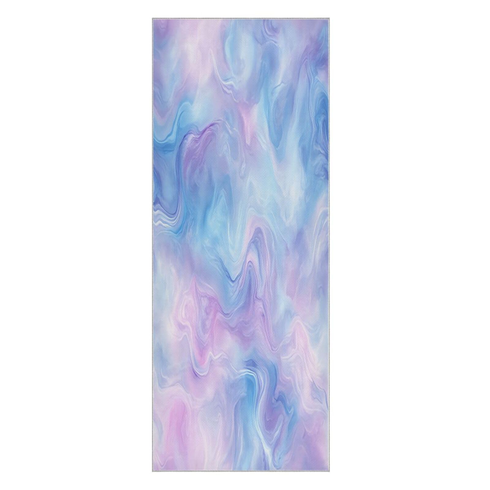 BURSTDDY Marble Hot Yoga Towel Absorbent Non Slip Yoga Mat Towel