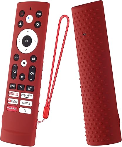 Miniatura 9 de Funda de silicona para Hisense Voice Remote ERF3A90 para Hisense U7G U9G U8 Series 4K ULED Remote Silicone Cover rojo