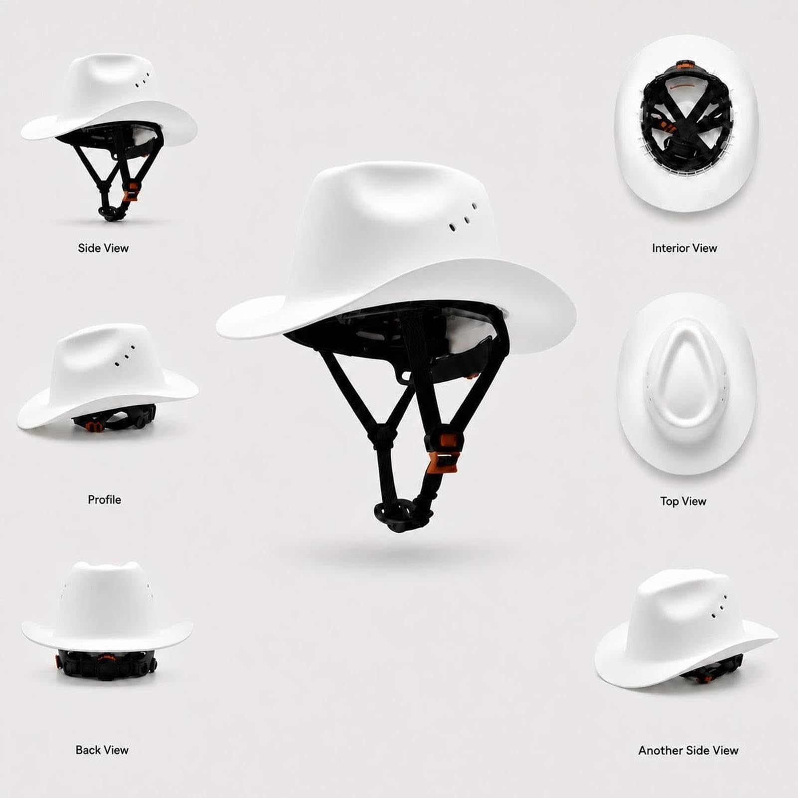 Casco de seguridad ajustable con protección solar