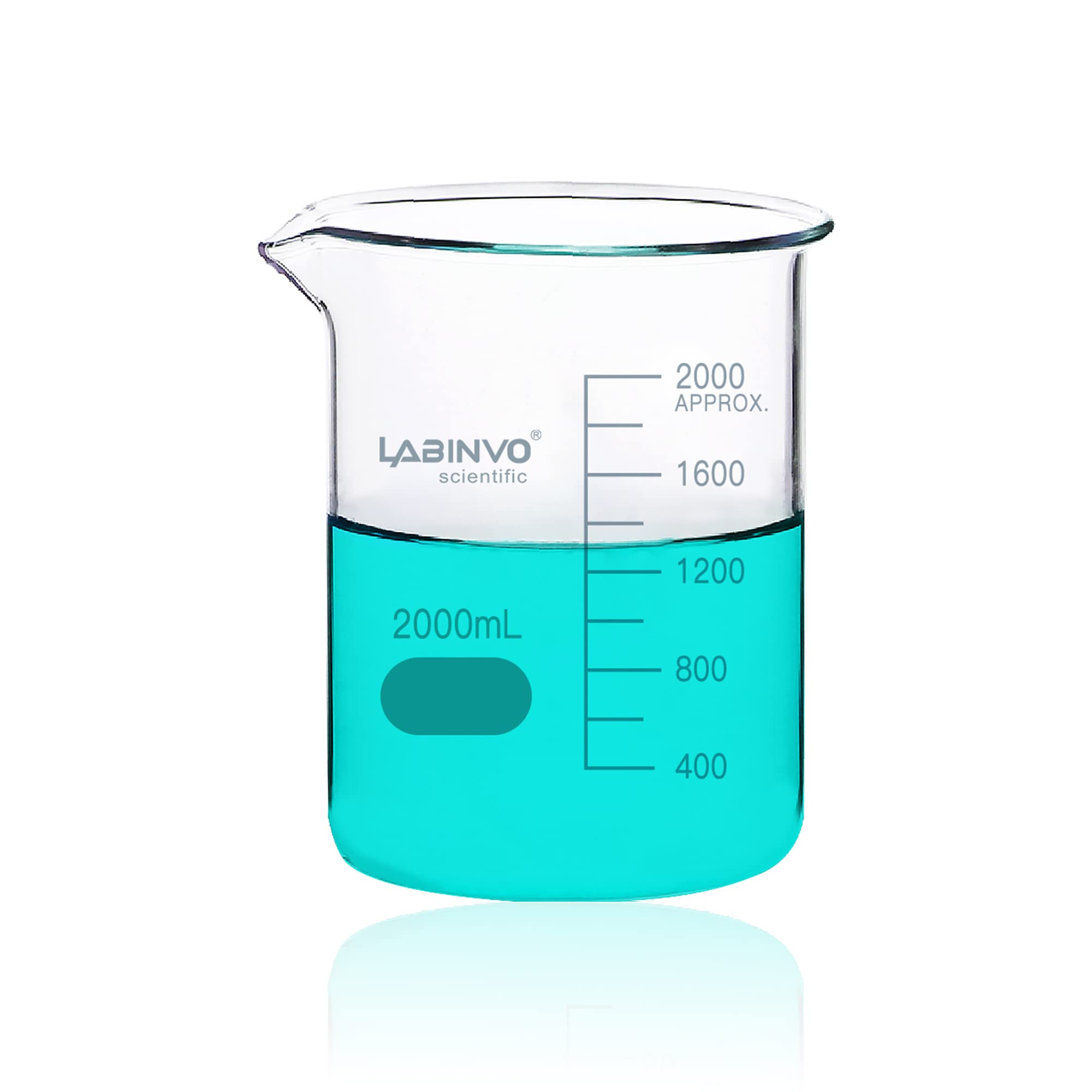 Low Form Graduated Glass Beaker, 6pcs of Vol.400ml, 3.3 Borosilicate Glass Beaker Set,IN-BKL400 — Amazon image 12