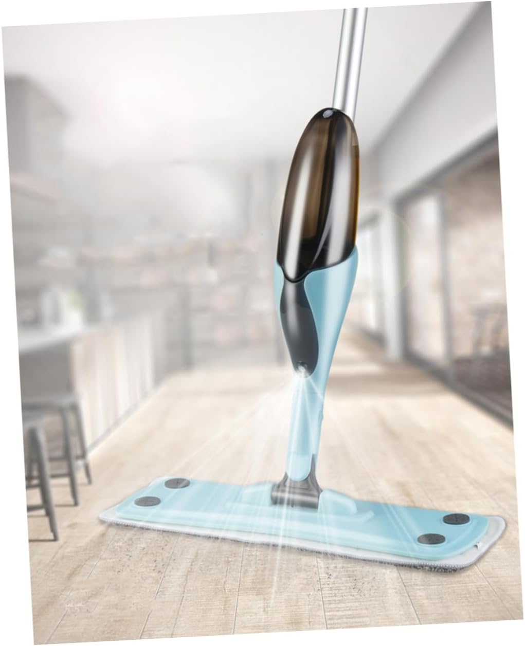 360degree Rotatable Mop for Floor Cleaning Sturdy Handle Microfiber Pad for Hardwood Steam Mop