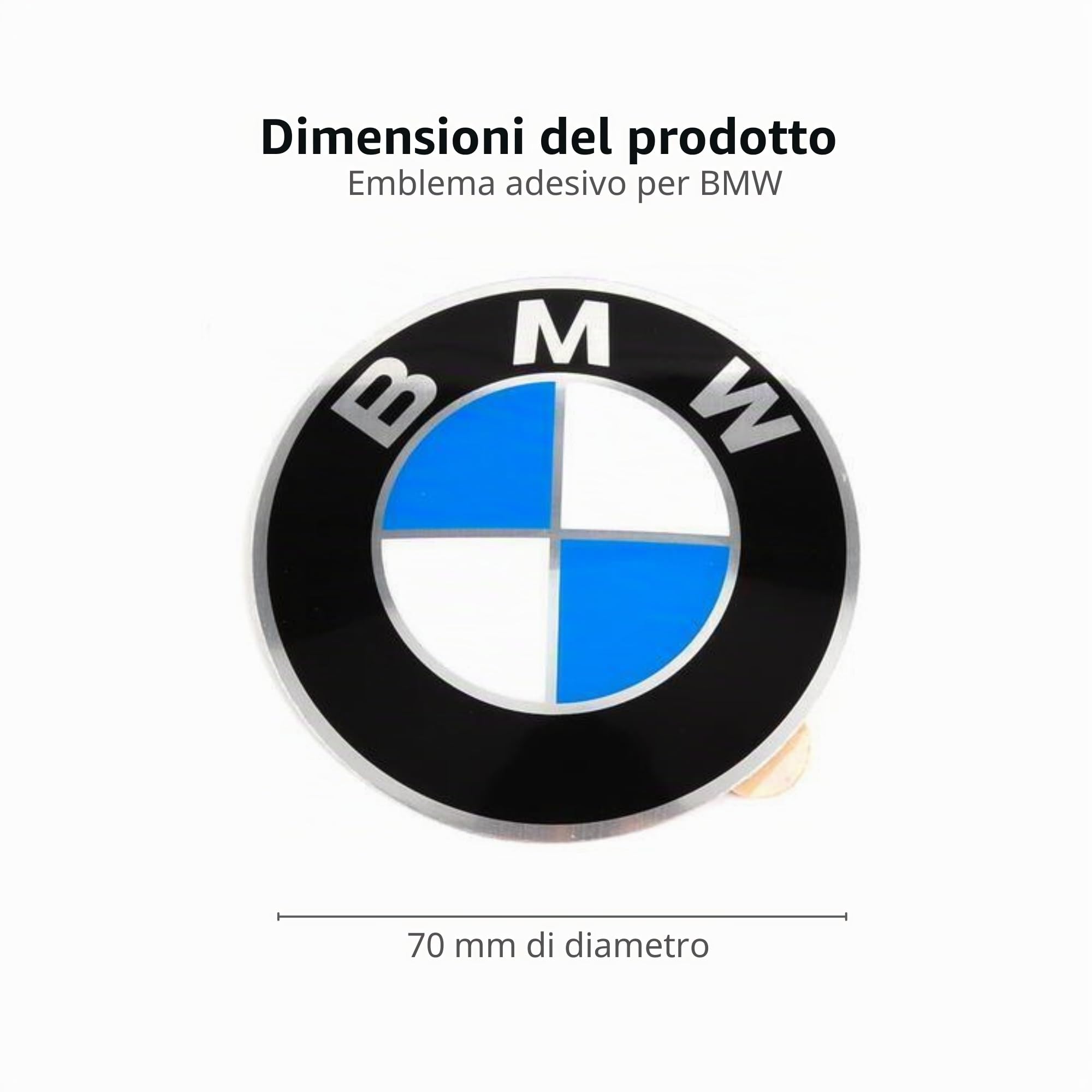 BMW Logo per Cerchioni 70 mm Autoadesivo 1 szt.