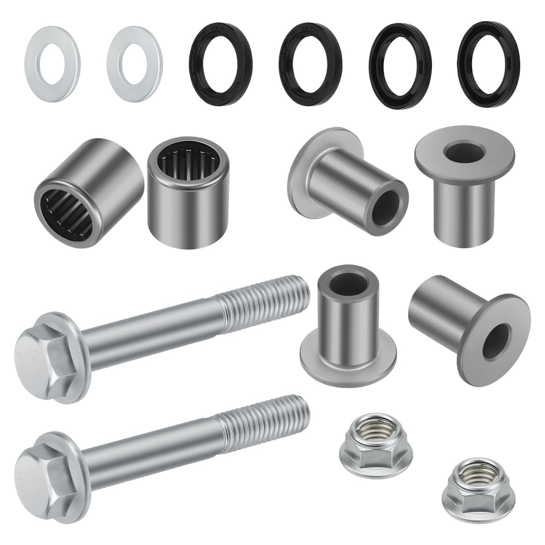 Kit boccole di braccio A superiore anteriore, cuscinetto, guarnizione e bullone adatto per Suzuki Ka-wasaki Arctic Cat ATV Quadsport Z 400 LTZ-400 KFX400 400 DVX 2003-2014
