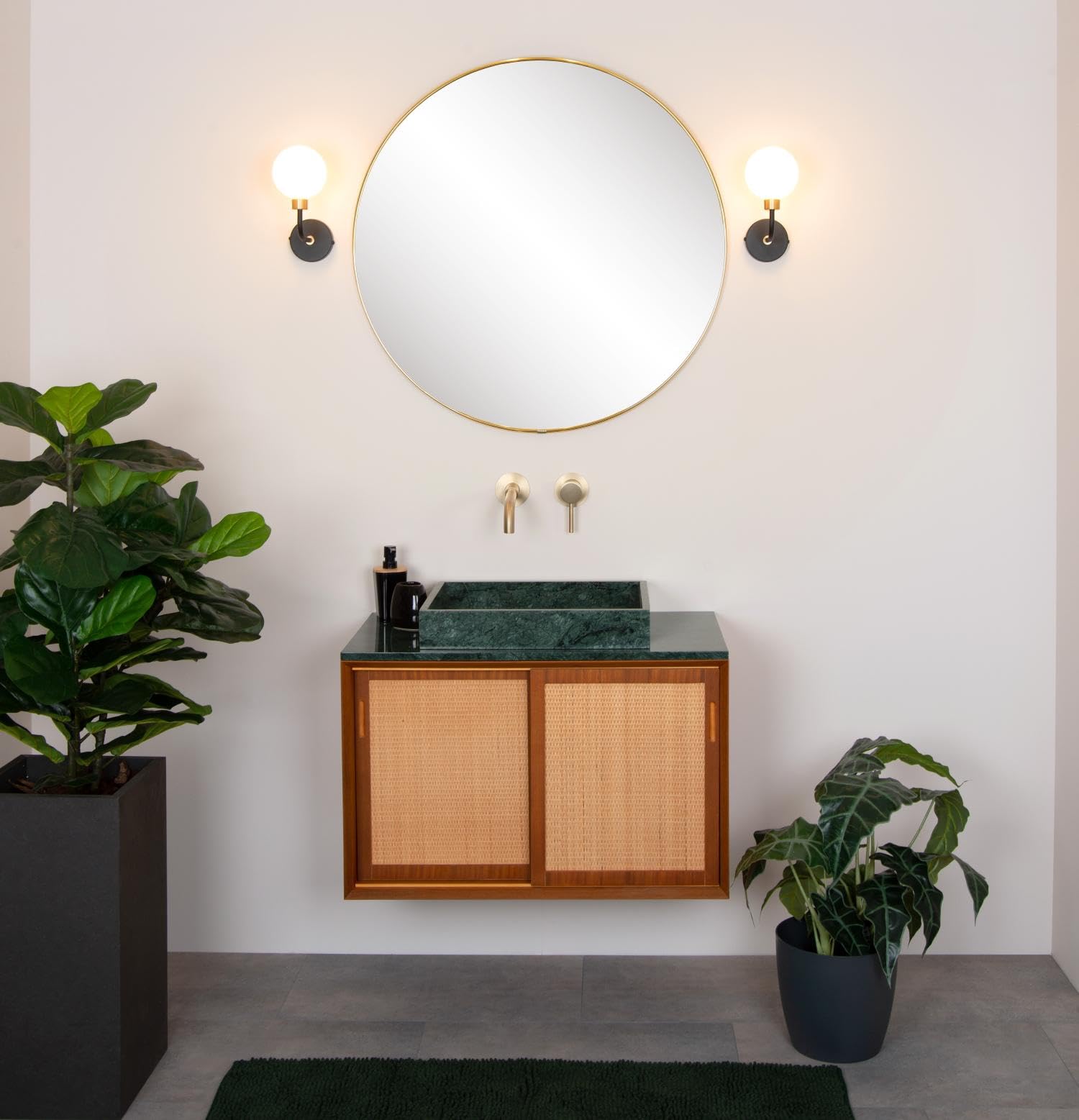 LUCIDE BEREND - Applique murale Salle de bains - 1xG9 - IP44 - Noir