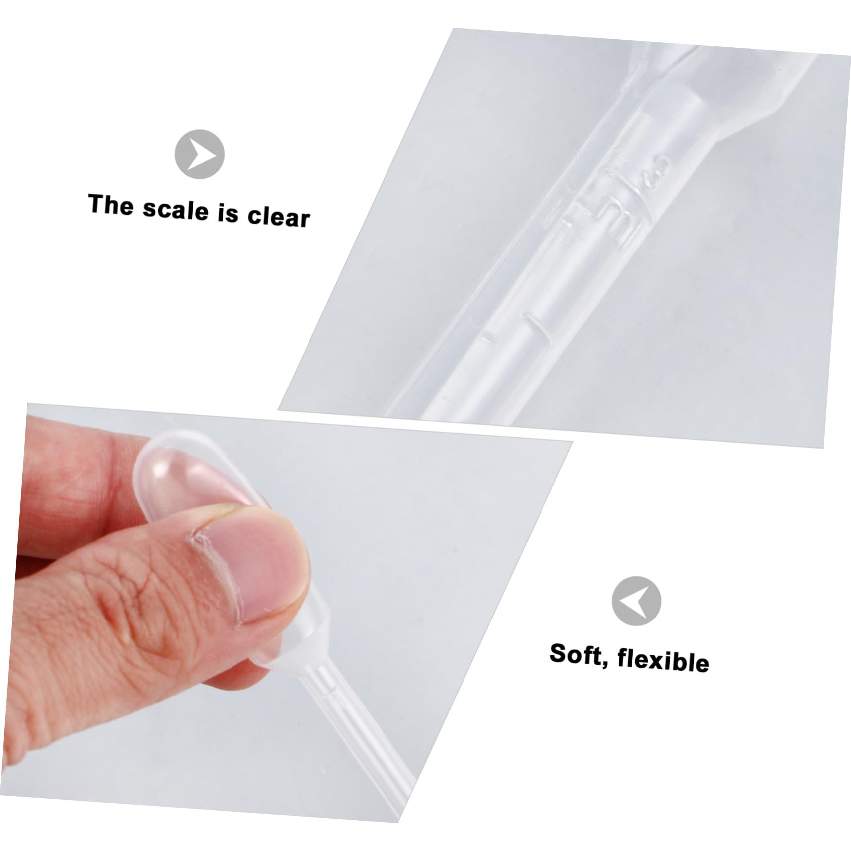 FUNOMOCYA 300pcs Dropper Essential Oils Pipettes Squeeze Transfer Pipettes Clear Graduated Transfer Pipette Small Amount Pipettes Essential Oil Transfer Pipette Plastic Transparent