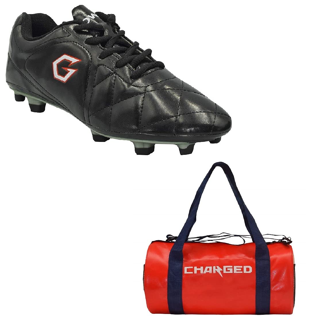 charged Sports Bag Adena Red with Gowin Football Shoe Mercury Black Size-2-picture-18
