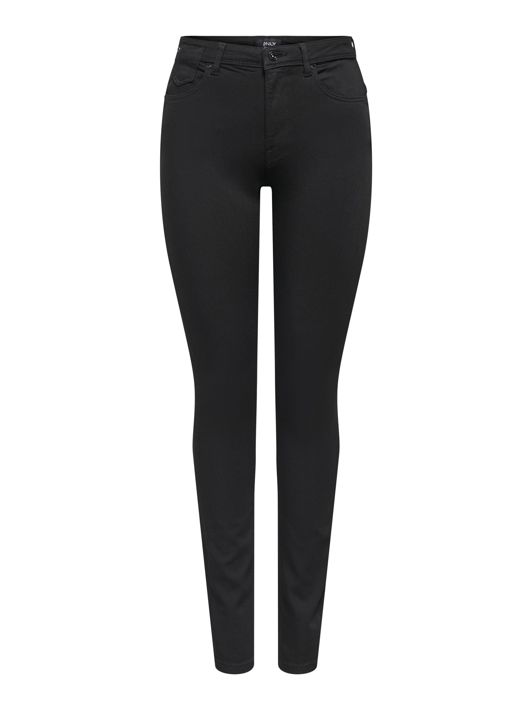 ONLY Women's ONLFOREVER Black Life HW SK SOO796C NOOS Pants, Black Denim, M/34