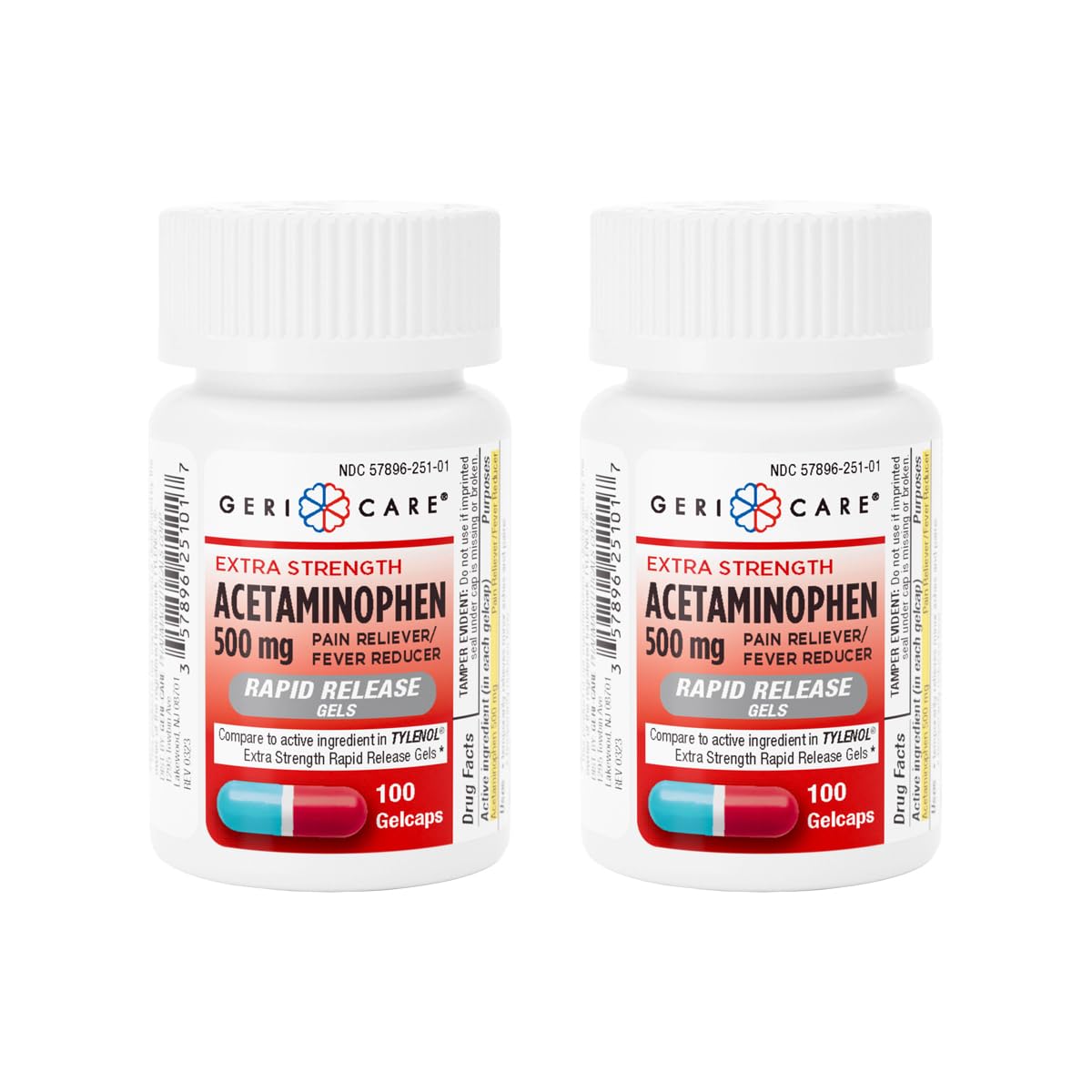 GeriCare Acetaminophen Gelcaps