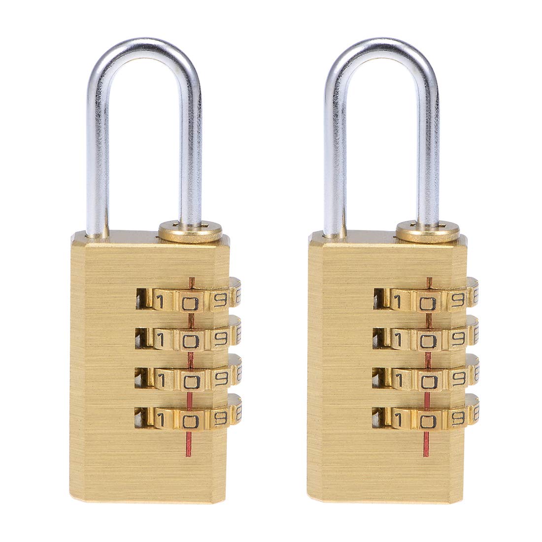 uxcell 4 Digit Combination Padlock, 3mm Shackle 21mm Body Width