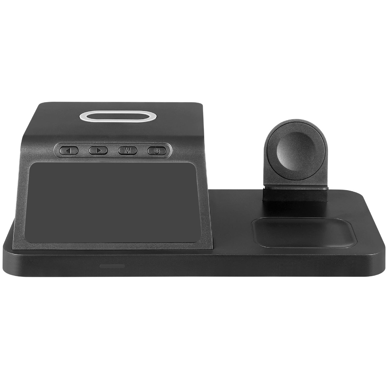 Cargador Inalámbrico 15w Estación de Carga Rápida para Teléfono, Reloj Inteligente y Auriculares Inalámbricos con Base de Carga Multifuncional para Escritorio y Oficina