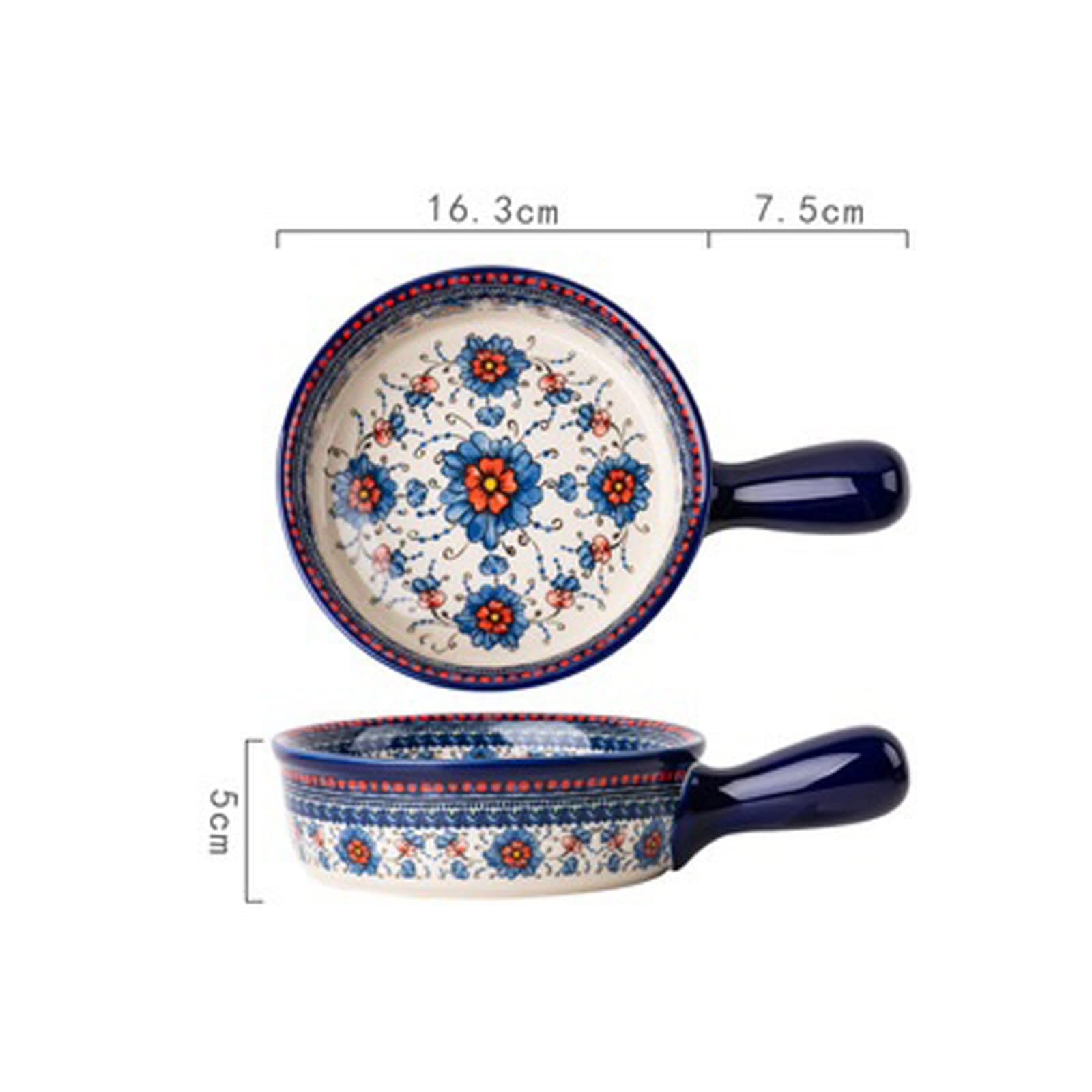 Obuuszne naczynie do pieczenia, naczynia do pieczenia Ceramiczne naczynia do pieczenia Domowe naczynie do pieczenia Ręcznie malowane talerz sałatkowy Miska do ryżu Obustronna forma do pieczenia Zastaw