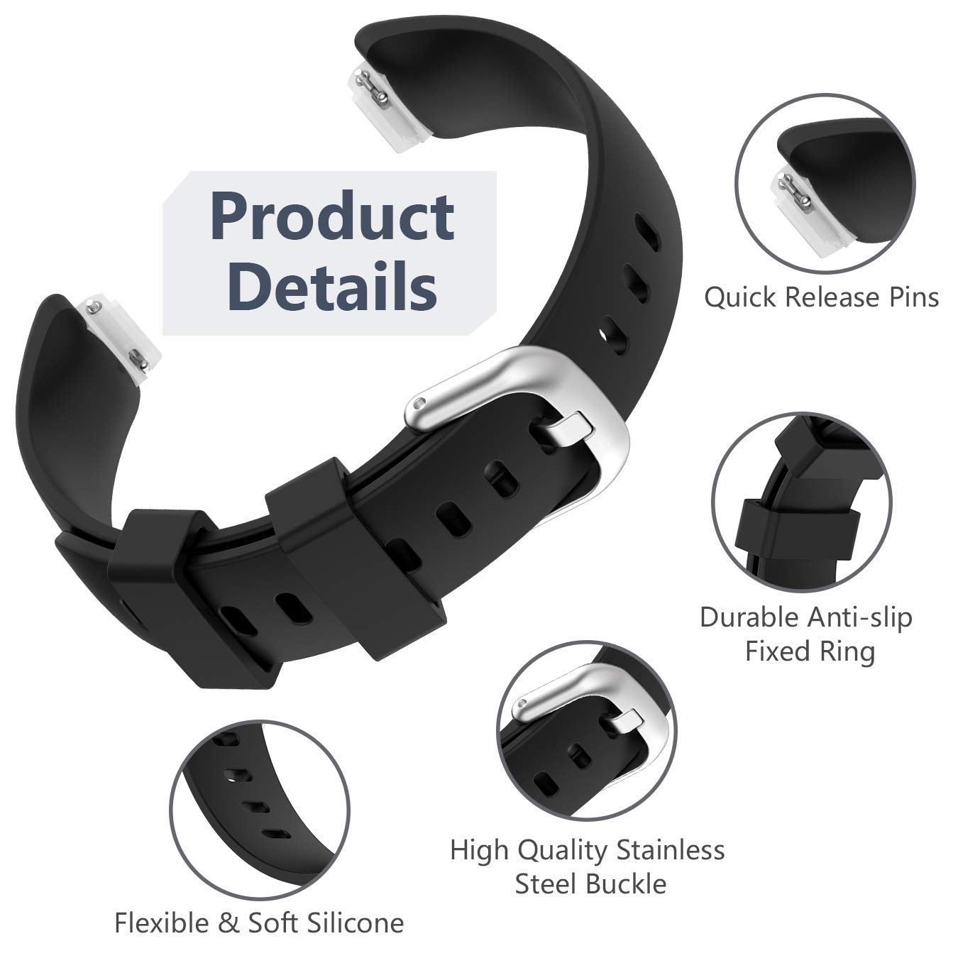 Amazon.co.jp: HQzonバンド Fitbit Inspire 2と互換性あり ソフト