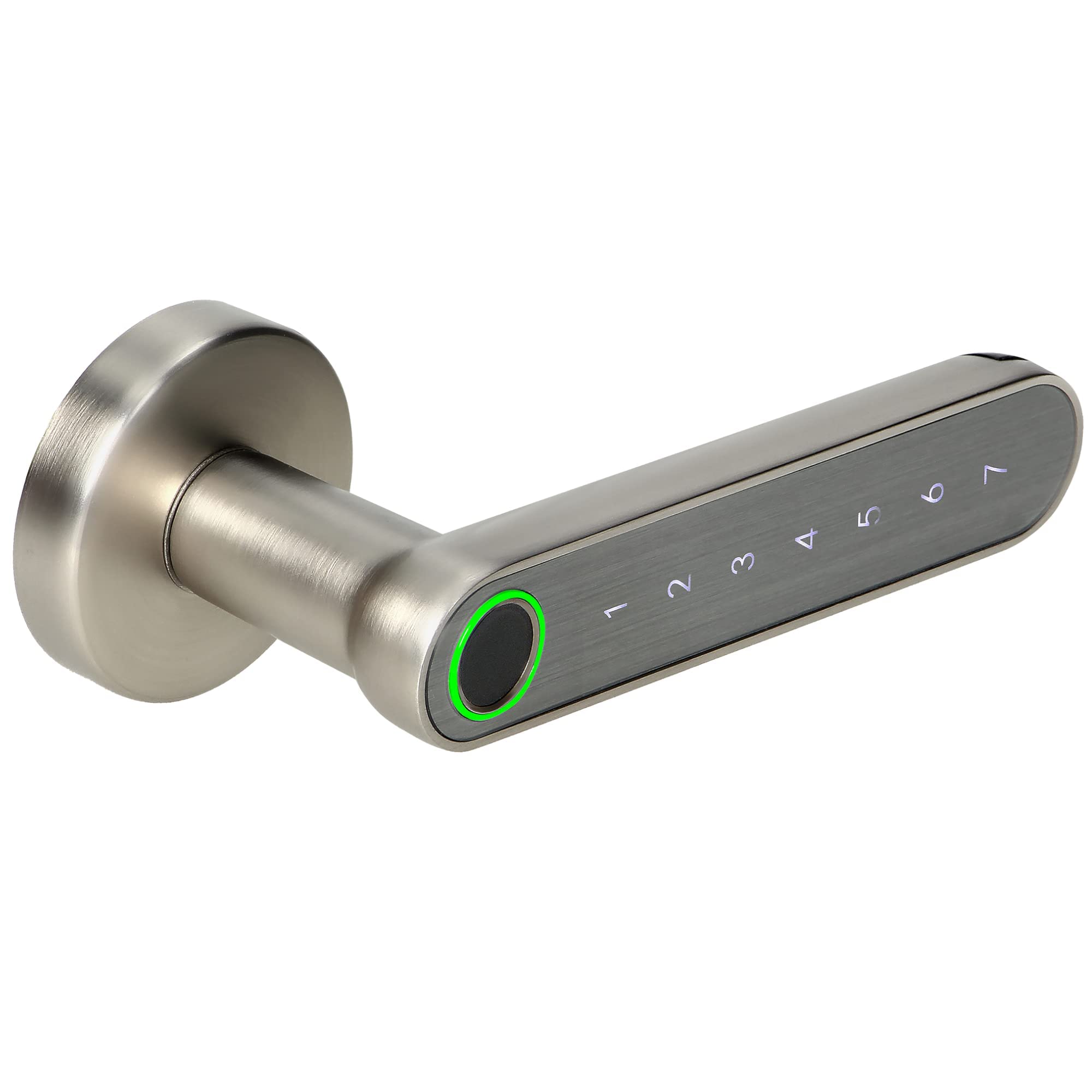 Inteligentny uchwyt Klawiatura dotykowa Czytnik linii papilarnych Bluetooth 4.0 (nikiel)
