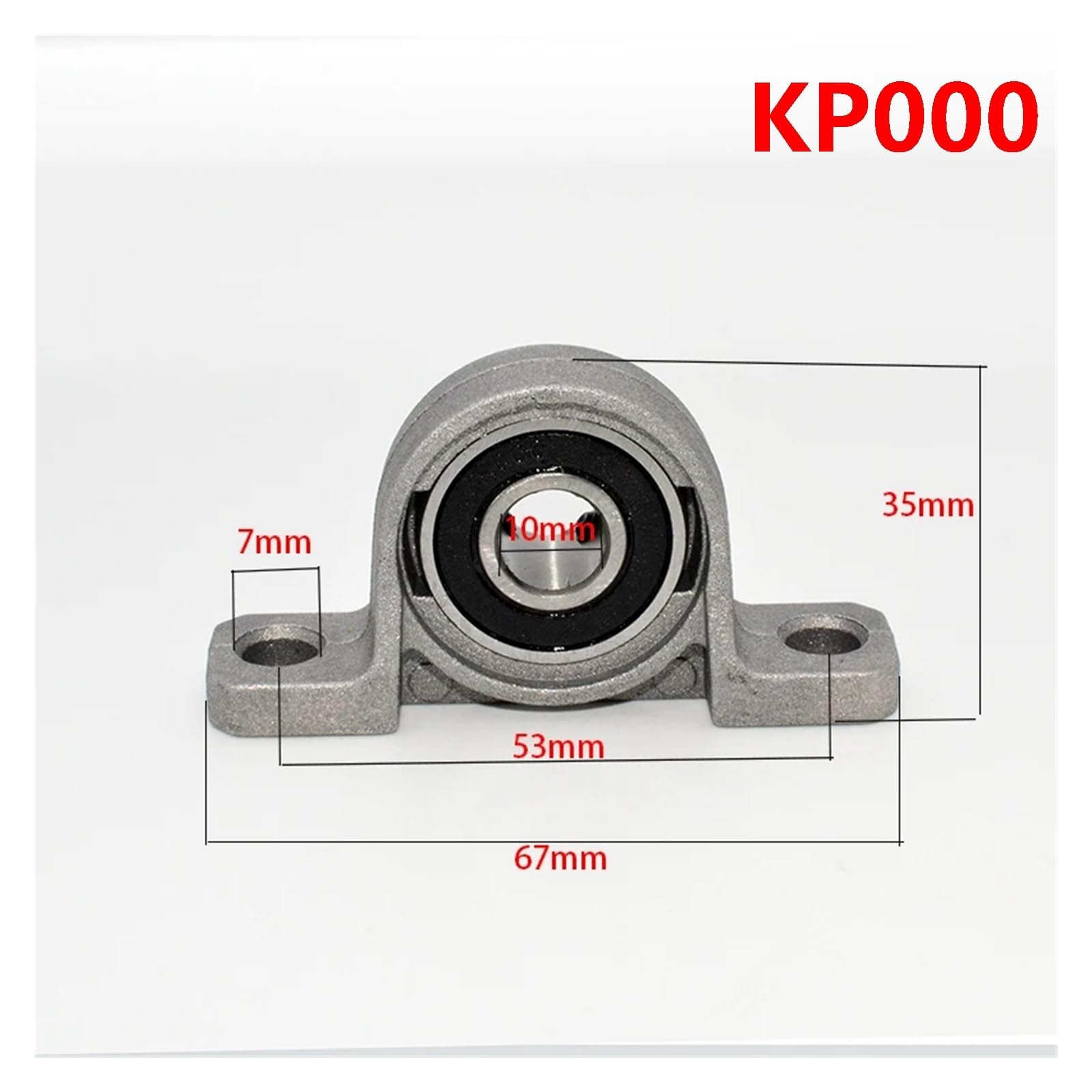 10/2 stücke Zink-Legierung Durchmesser 8mm 10mm 12mm 17mm Bohrung Kugellager Kissen Block Montiert Unterstützung(10Pcs,KP000 10mm)
