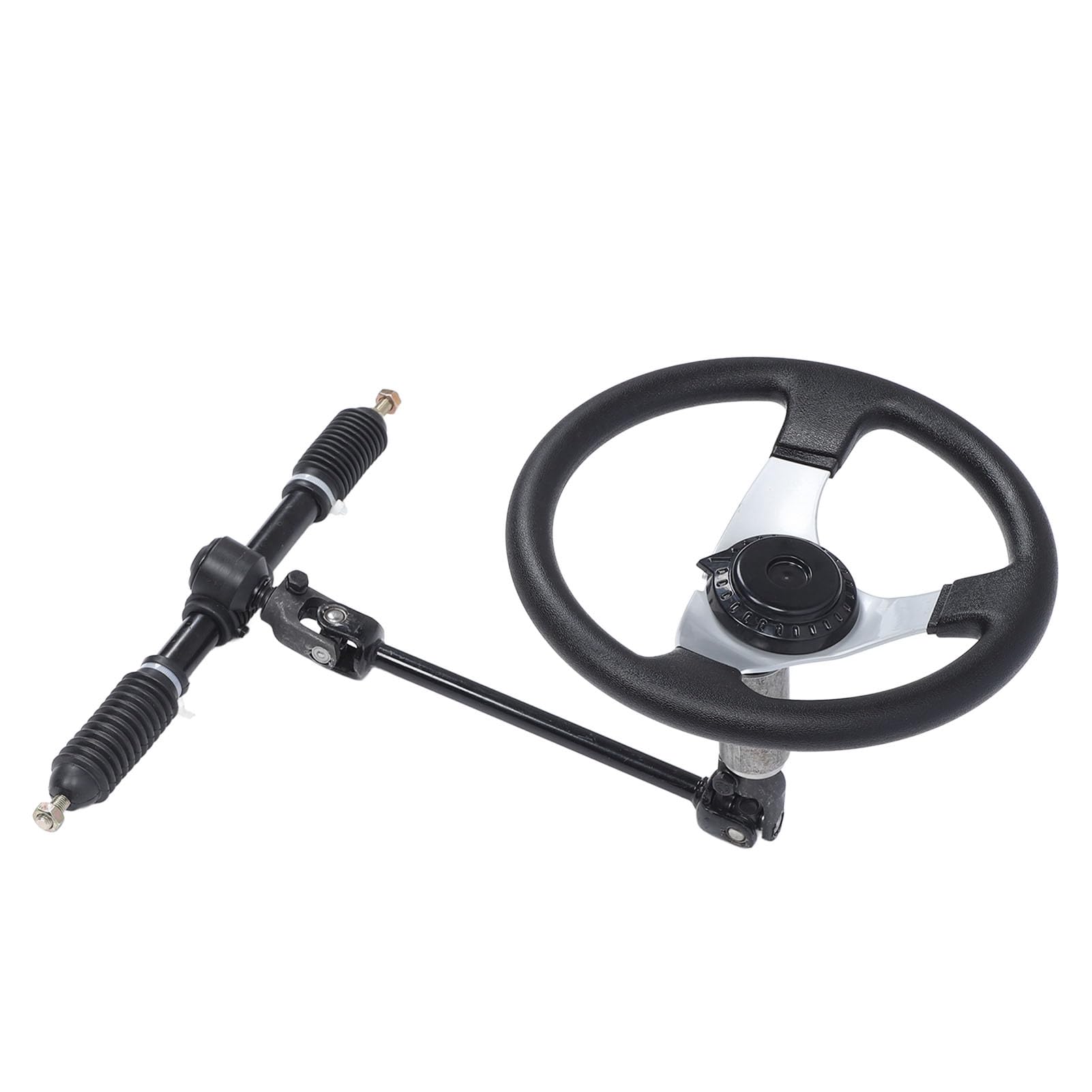 300 -mm -Lenkrad -Kit -Kit Hochleistungsverstellbarer universeller Lenkrad -Montage -Set mit Zahnstange für Go Kart Cart UTV 110cc 125cc 140cc 150cc Fahrzeuge