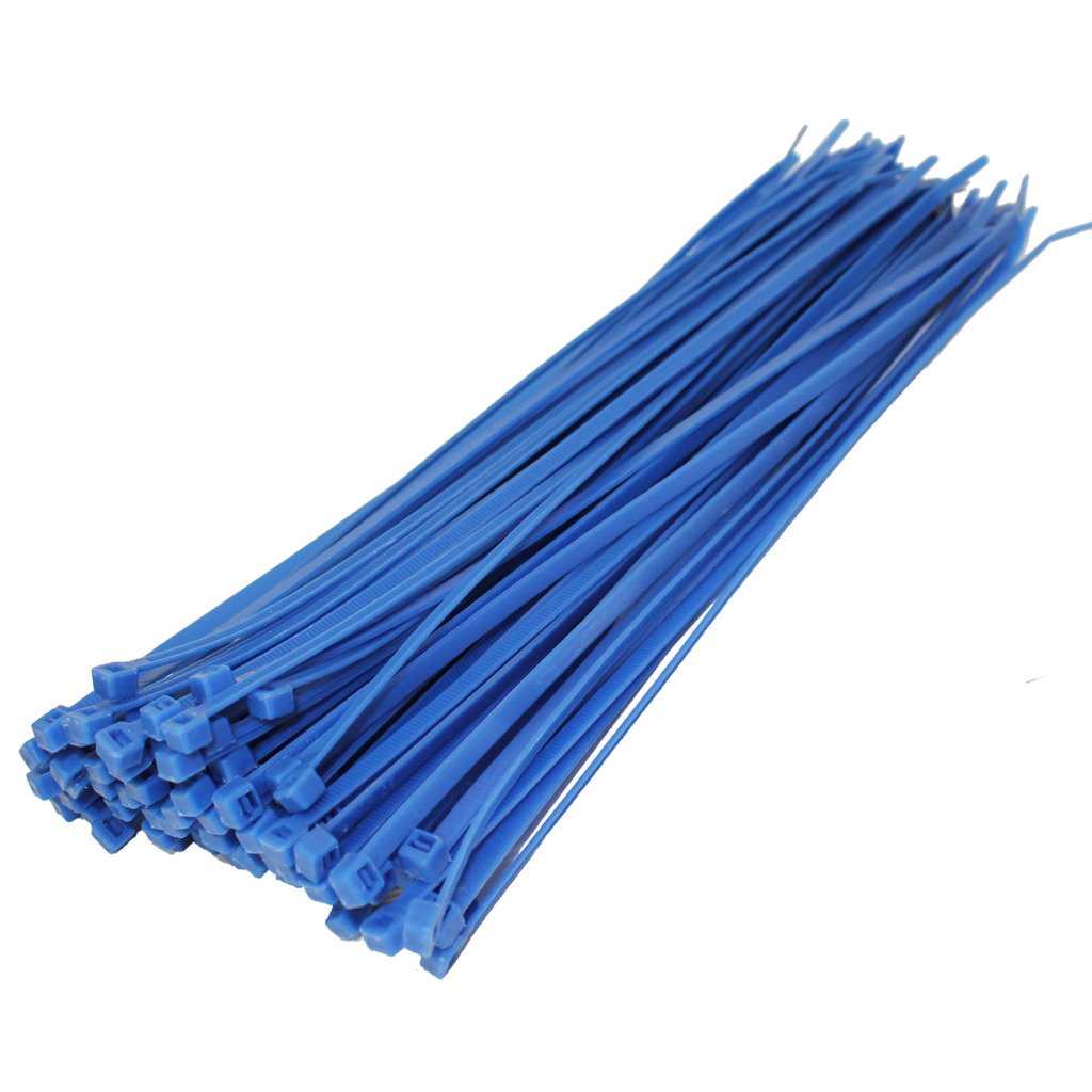 All Trade Direct Blue 1000 X Cable Ties 300Mm X 4.8Mm Zip Tie Wraps Bases