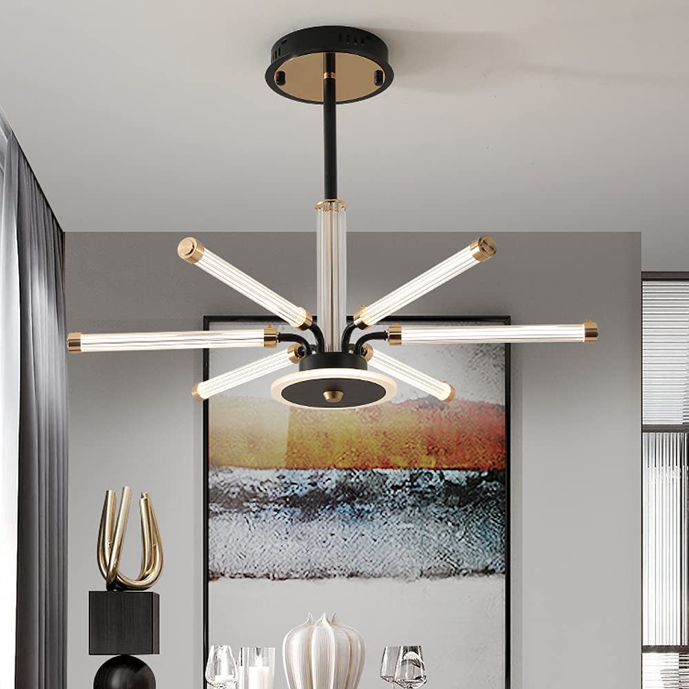 Suspensions linéaires LED 2700k 6500k dimmable avec télécommande pour éclairage de plafond