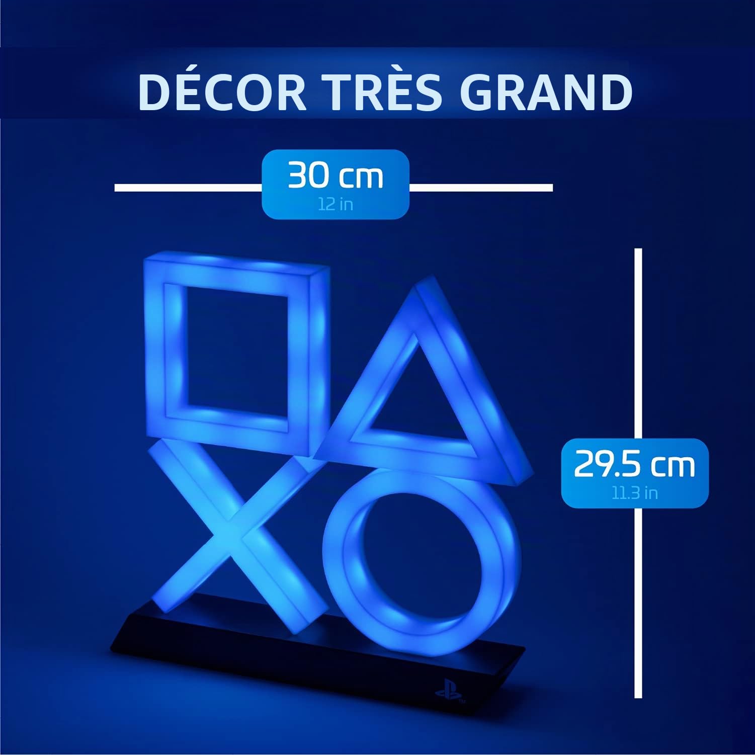Playstation Lampe Icônes PS5 Unisexe Lampe de chevet blanc/noir, Plastique, PP7917PS