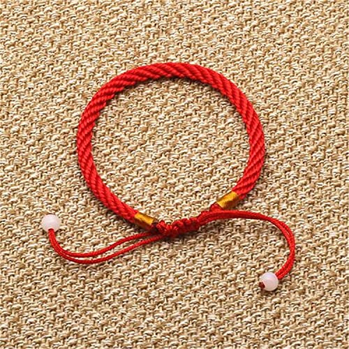 Pulseiras de corda vermelha pulseira de proteção de boa sorte presente para amigos da família mãe fi