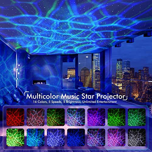 Image of Rossetta Galaxy Projector, Star Projector Light for Bedroom, Bluetooth Speaker and 8 White Noise, Night Light Projector for Kids Adults Game Room, Home Theater, Ceiling, Christmas, Room Decor