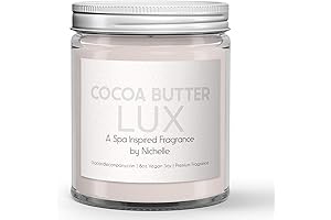Indulge in Tranquility: Lux Candle (8oz) Cocoa Butter and Cashmere