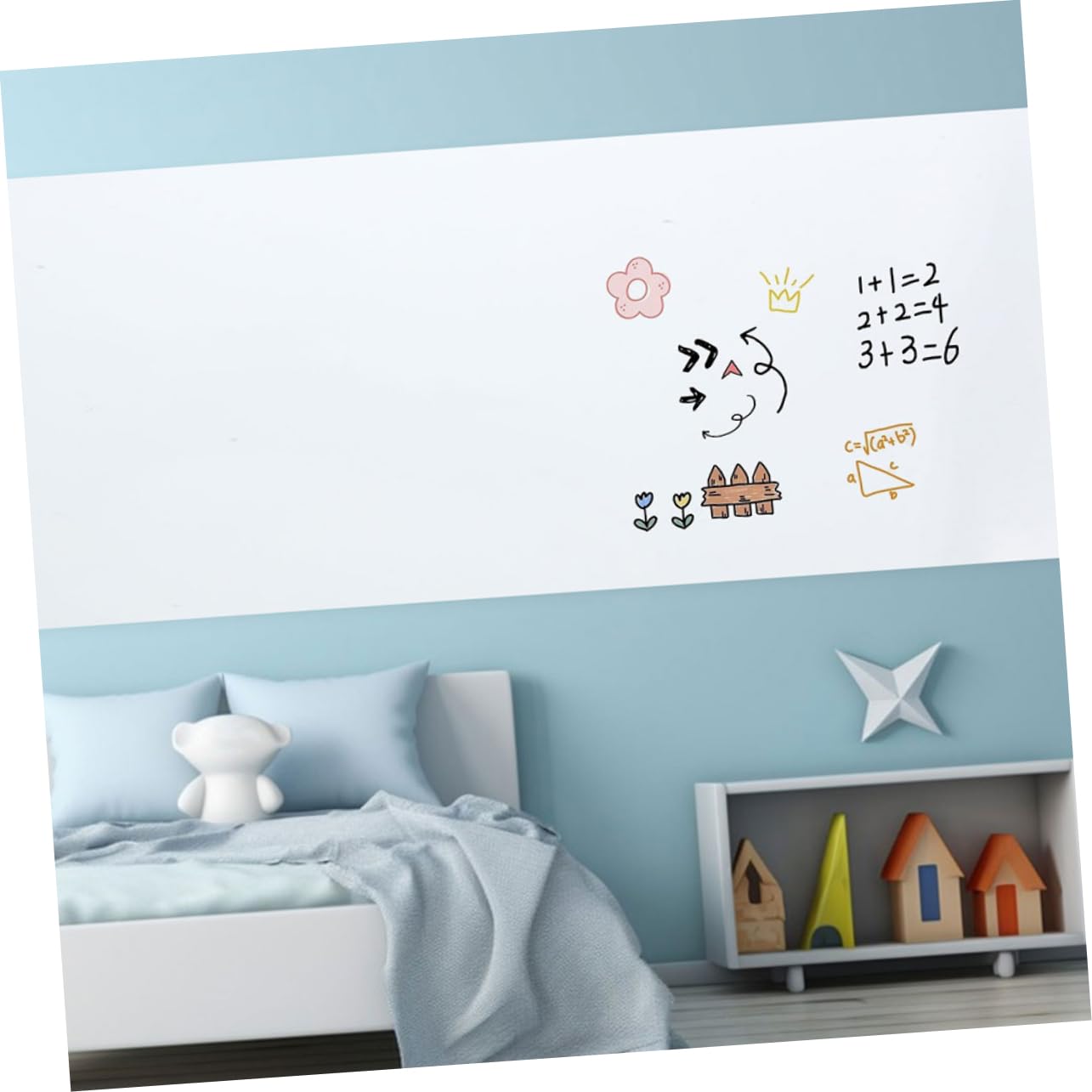 Hemobllo 4 Pièces Autocollants De Tableau Réutilisables Stickers