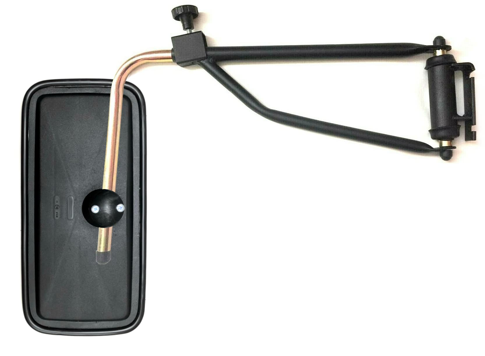 Specchietto retrovisore esterno 375 x 185 E20 ø14-20 R1800 e supporto specchio per camion escavatore trattore