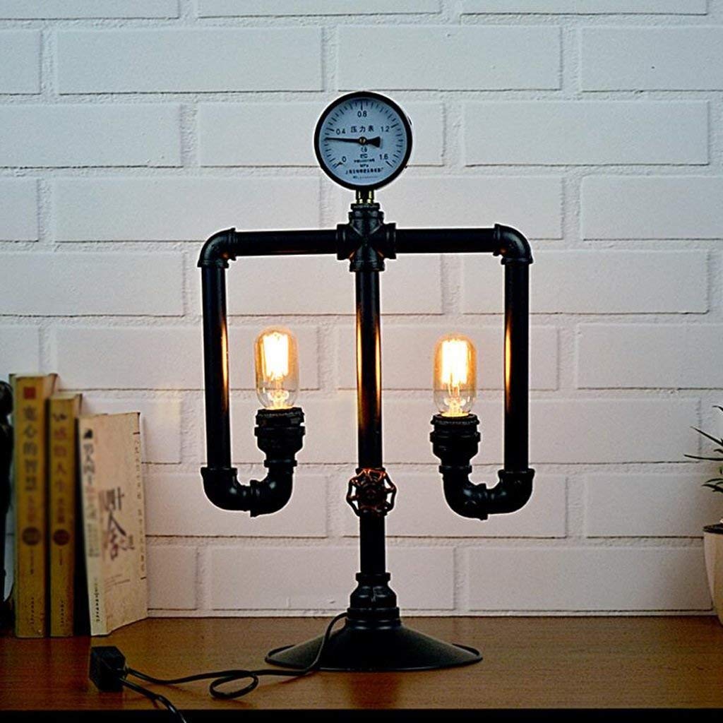 Conduite d'eau lampe de bureau robot éolien salon et chambre E27
