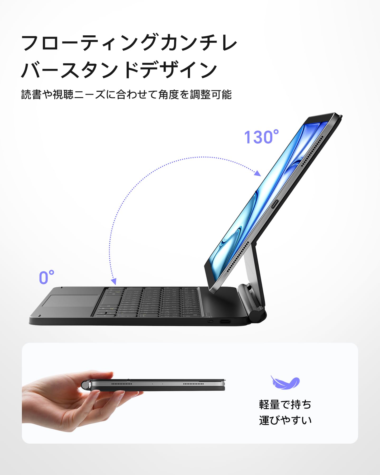 Amazon.co.jp: Inateck マジックキーボード JIS日本語配列 iPad Air 11