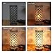 Seaside village Crystal Table Lamp Touch Control Dimmable Accent Desk Lamp Bedside Modern Table Light with Silver Lamp Shade Night Light Fixture for Living Room Bedroom Kitchen