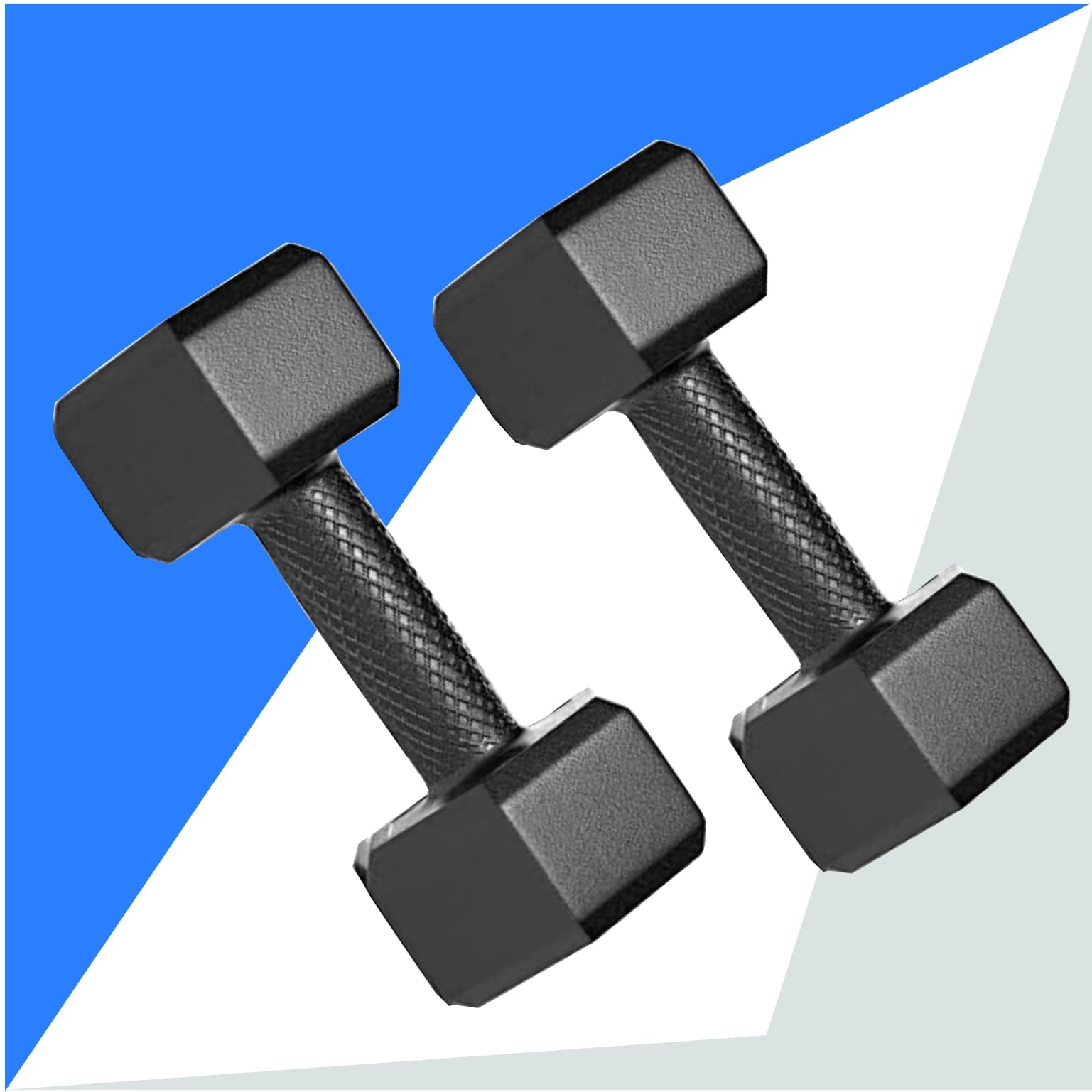 HASHTAG FITNESS 5 kg Pair of PVC Hexa Dumbbell, Home Gym Strength Training equipments, Forearm Strengthen, Muscle Builder, PVC Dumbbell (B09JC17WXC) Amazon Price History, Amazon Price Tracker