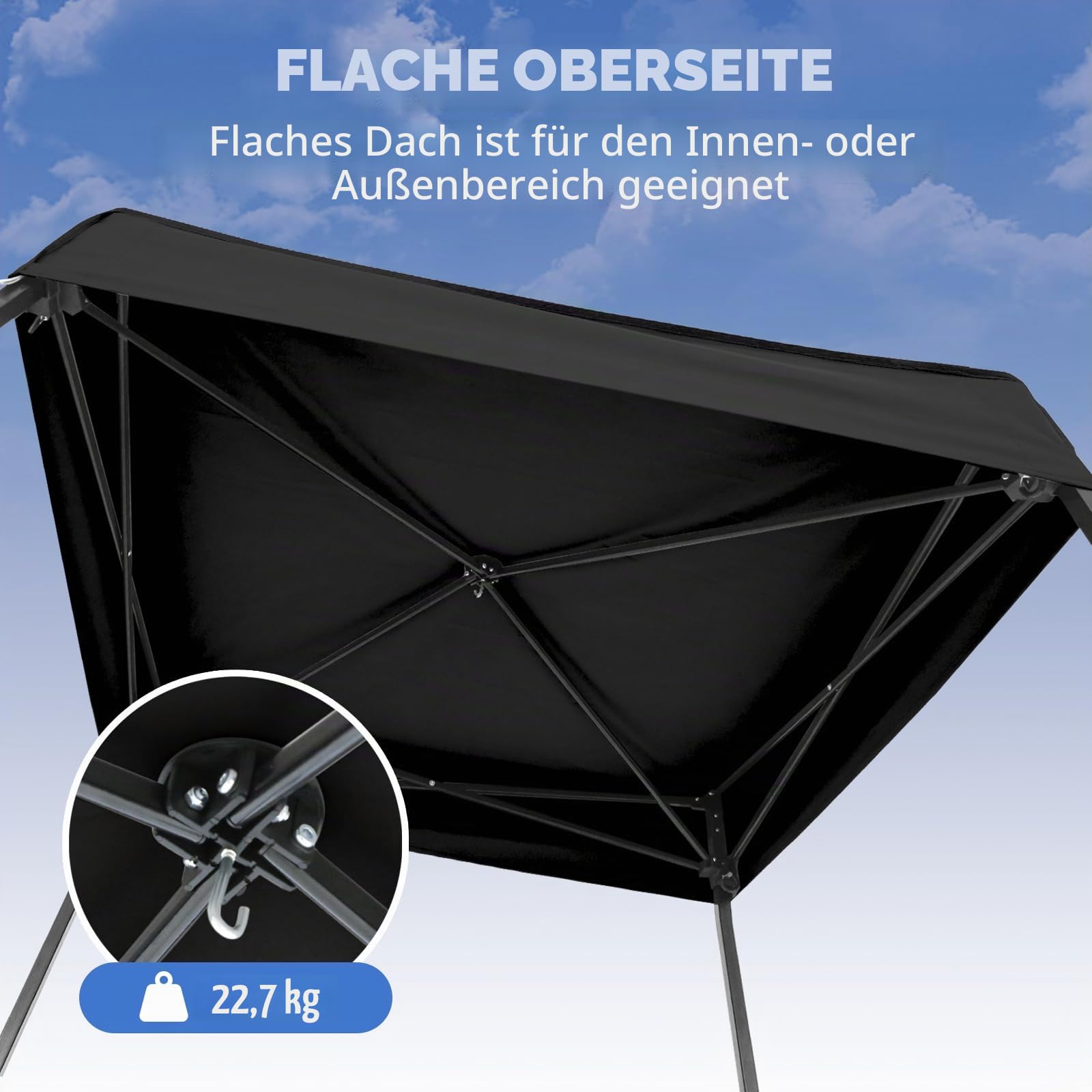 EAGLE PEAK Flex Compact 4x4 Pop-Up-Überdachung, Umkleidekabine, tragbare Privatsphäre Ankleidezimmer für Innenbereich, Mode-Fotoshootings, Camping oder Pool, Schwarz