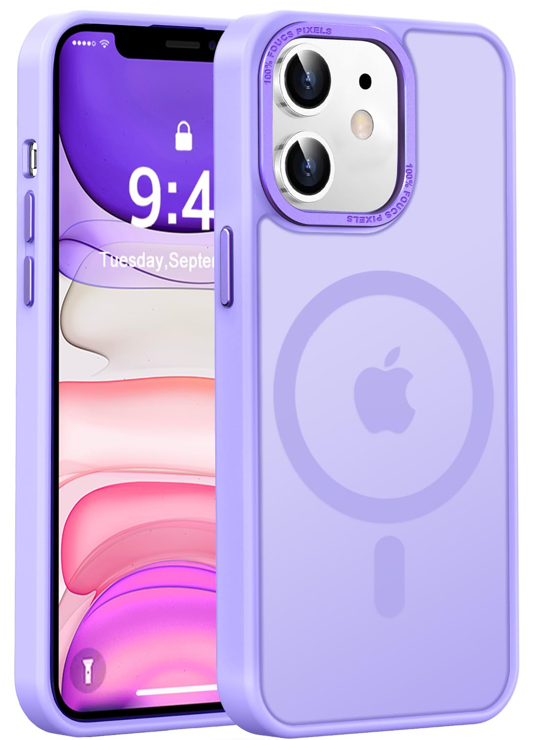 Newfuture Strong Magnetic Compatible with iPhone 17 Pro Case [13 FT Military Drop Protection] [Compatible with Magsafe] Slim Translucent Matte Shockproof with Anti-Fingerprint Phone Case, Tender Pink — view 119