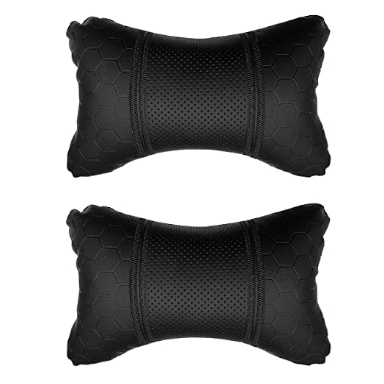 Kandid Black Cushion Pillow Football Design Car Neck Rest for Tata Nexon, Maruti Suzuki Swift, Maruti Suzuki WagonR, Tata Punch, Hyundai Creta (Set of 2)-image-9