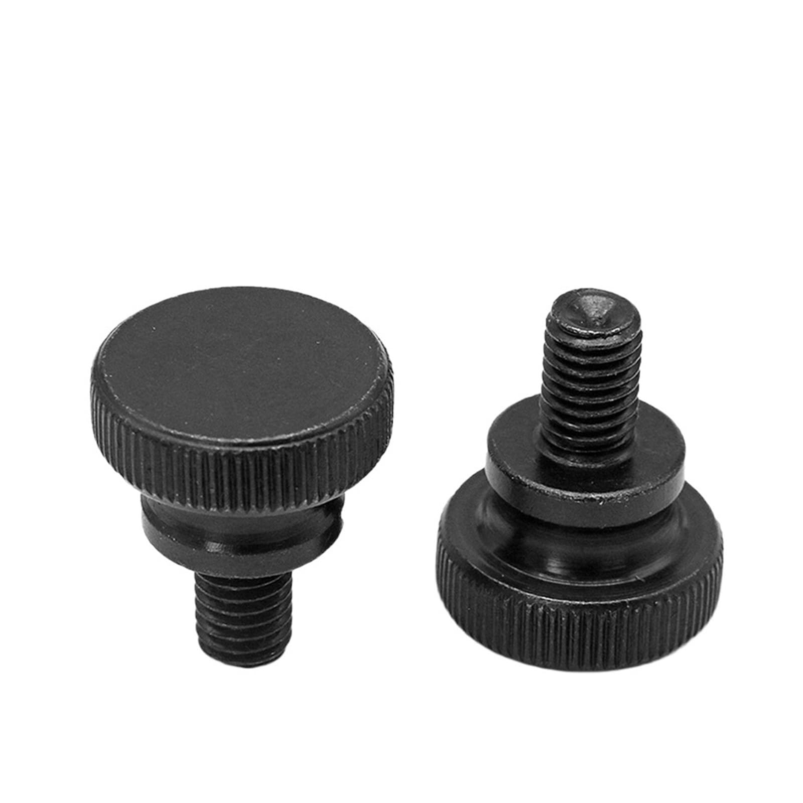 IOFIT Rändelschraube M4, Schwarze Oberfläche (Color : Black Surface, Größe : M4x35-60 Pieces)