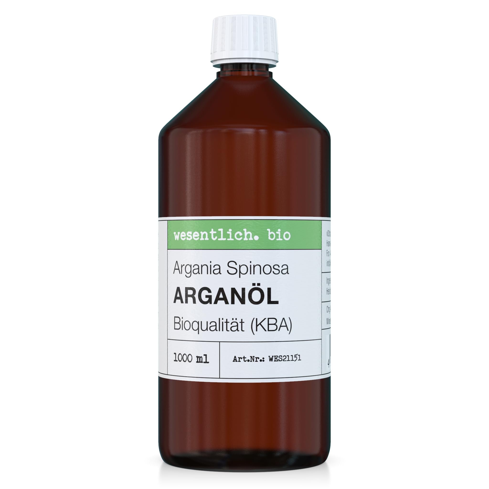 Arganöl BIO 500ml kaltgepresst - 100% naturrein von wesentlich.