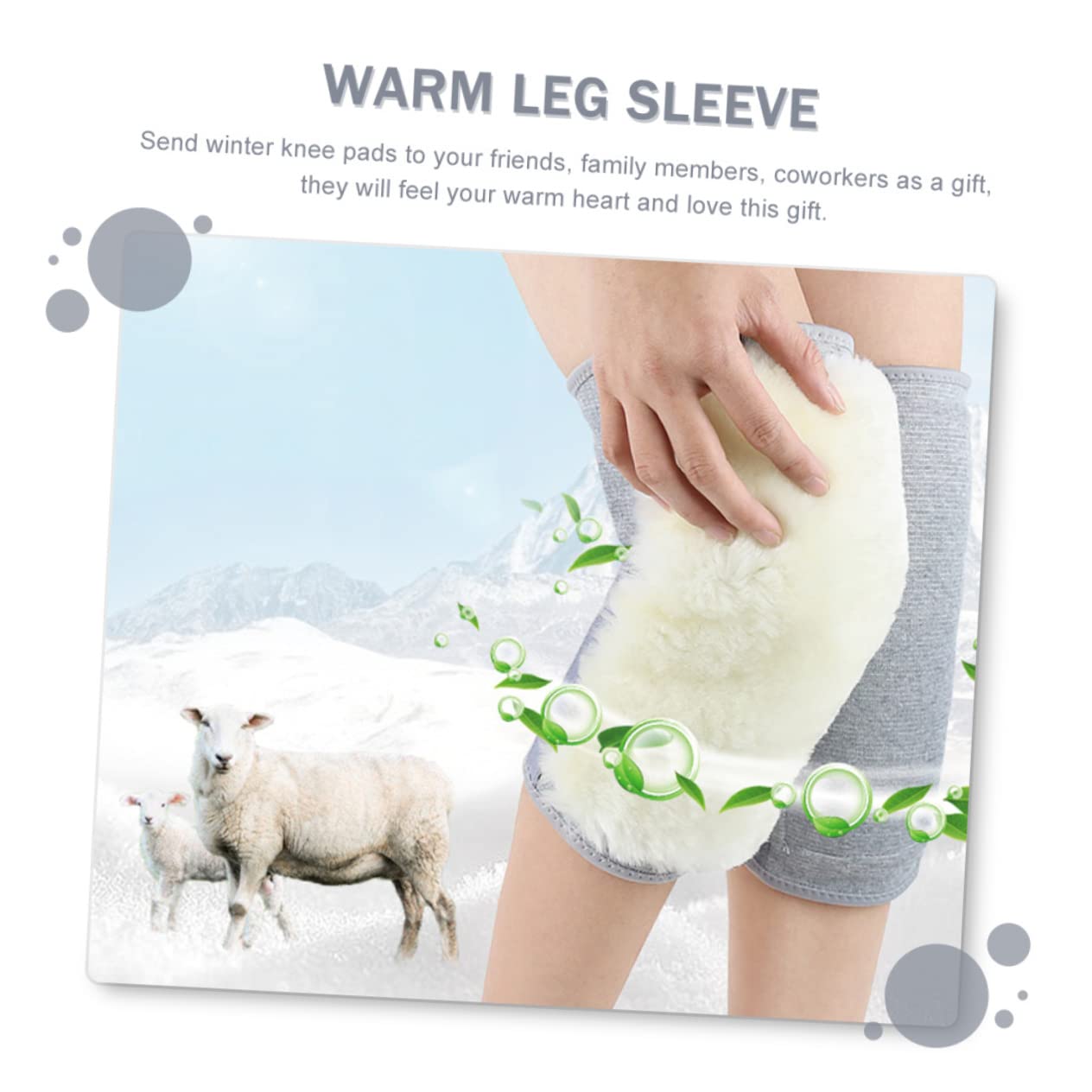 Genouillère de Protection pour Extérieur, Couverture de Jambe Chaude Hiver
