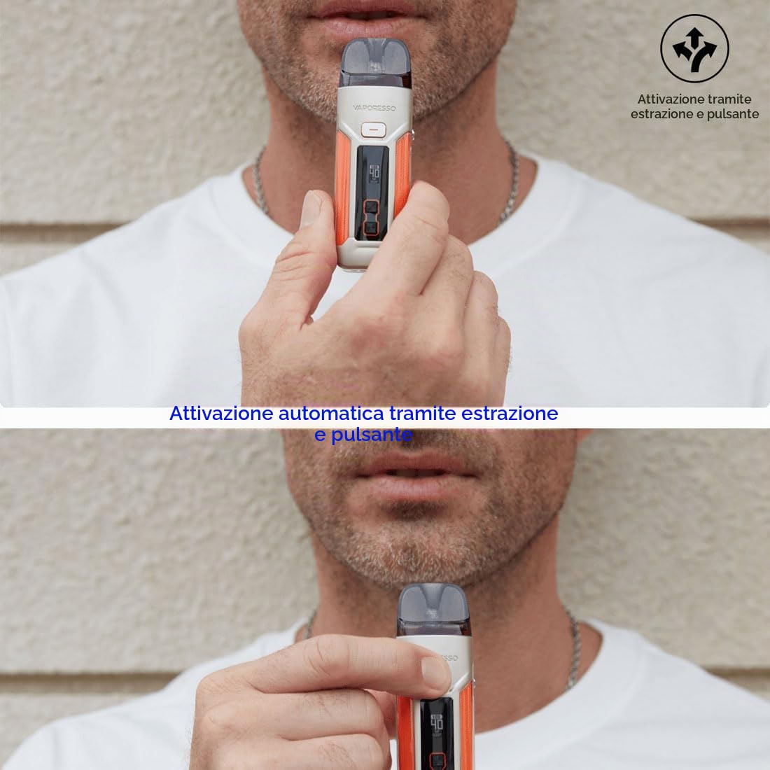 Kit Vaporesso LUXE X PRO | Vape da 40 W Batteria integrata da 1500 mAh 5 ml Adatta per tutti i Pod Luxe X/XR e Bobina GTX da MTL a RDL E Attivazione automatica e pulsante No Nicotine No Liquid