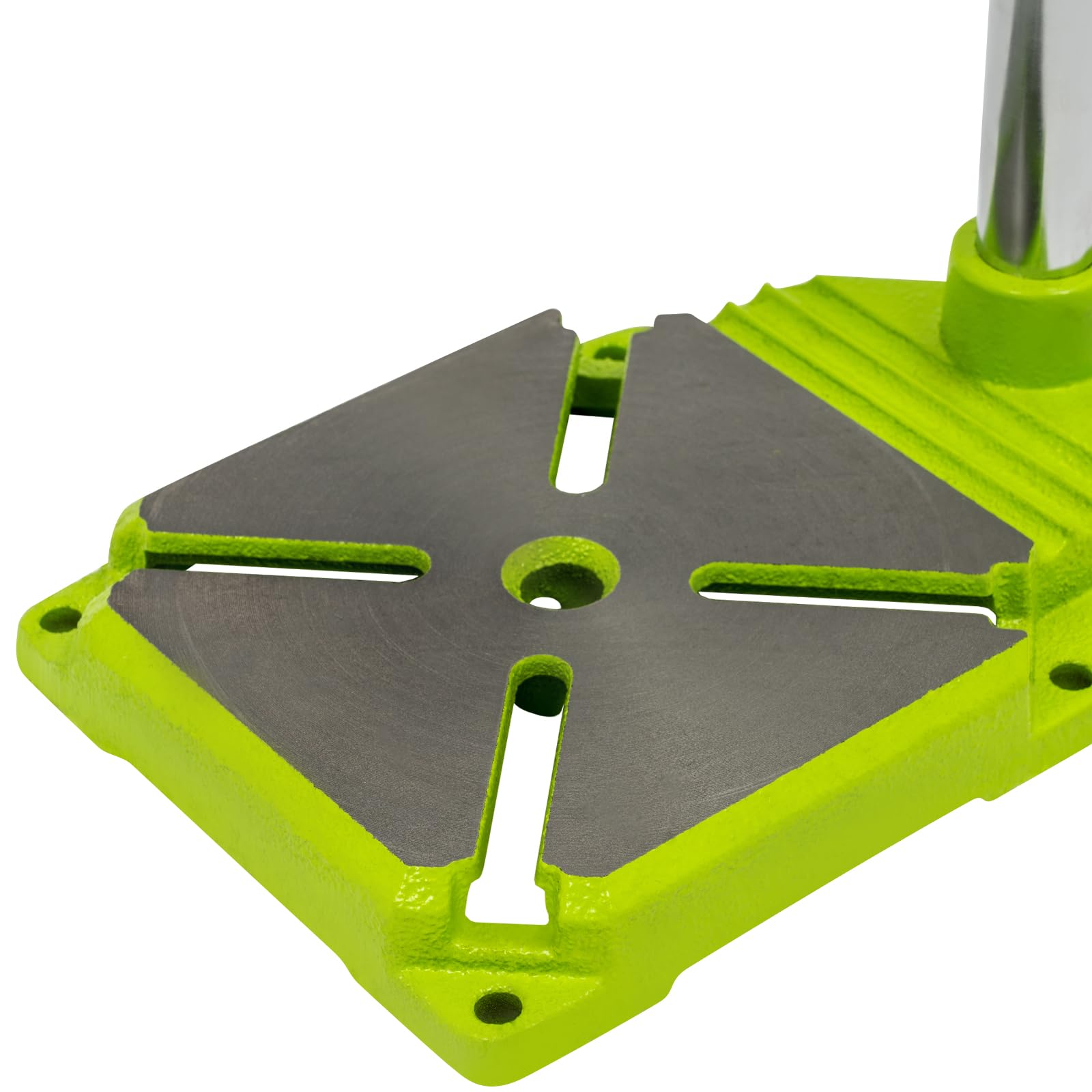 SHZICMY Soporte de perforación para taladro, taladro estándar, altura ajustable, abrazadera giratoria de 90 grados, columna portabrocas, no incluido, tornillo