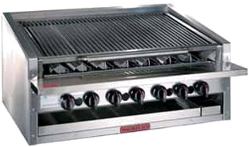 MagiKitch'N APM-RMB-672CR 72" Countertop Gas Radiant Charbroiler