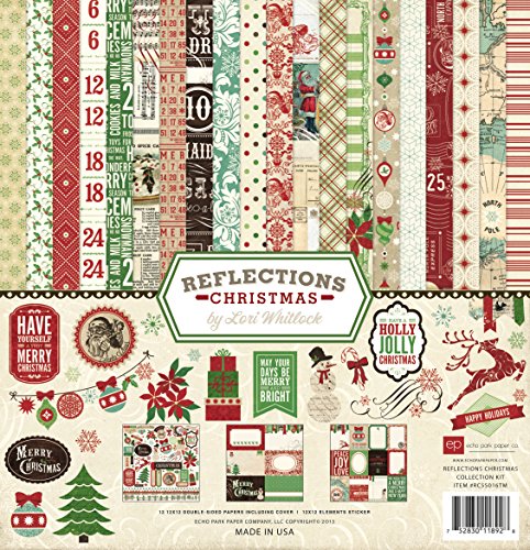 Echo Park Paper Company Reflections Christmas Scrapbooking Collection Kit