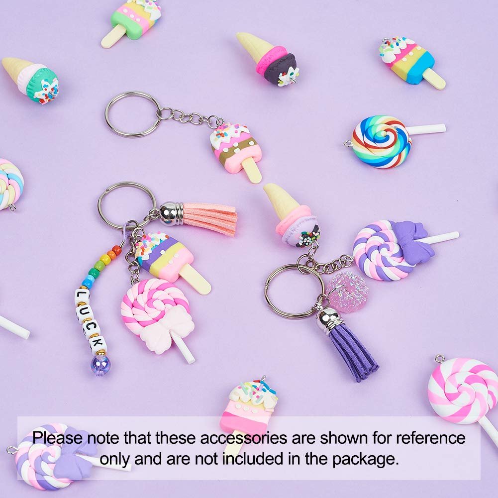 LOLIPPYY 20x Wassermelonen-Anhänger Aus Legierung | Bunte DIY Charms Für Schmuck & Schlüsselanhänger