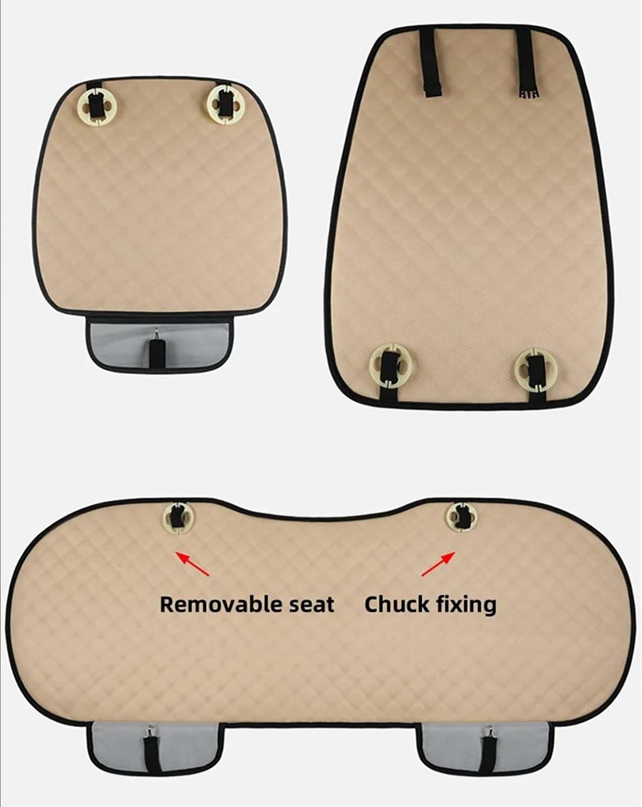 Cojín Asiento Coche para Benz EQS (X296 V297) EQV (B. 447), Transpirable y Antideslizante Cojin Asiento Coche Espuma De Memoria, aliviar la presión,Single-Black Red
