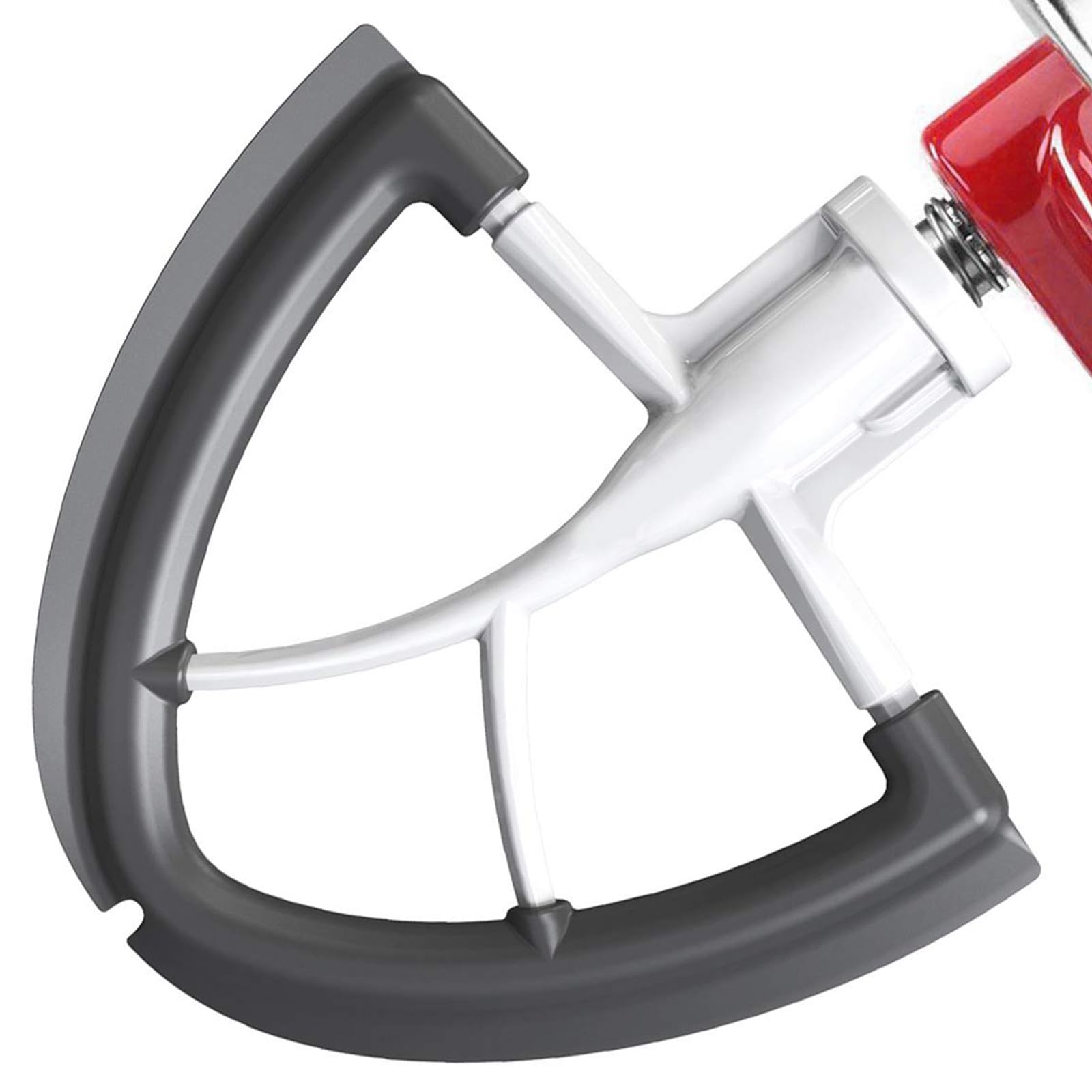Flex Edge Beater for Kitchenaid Mixer, 4.5-5 Quart for Kitchen Aid Paddle Attachment, Fits Tilt-Head for Kitchenaid Mixer Attachments with Flexible Silicone Edges Bowl Scraper By FOCOllK