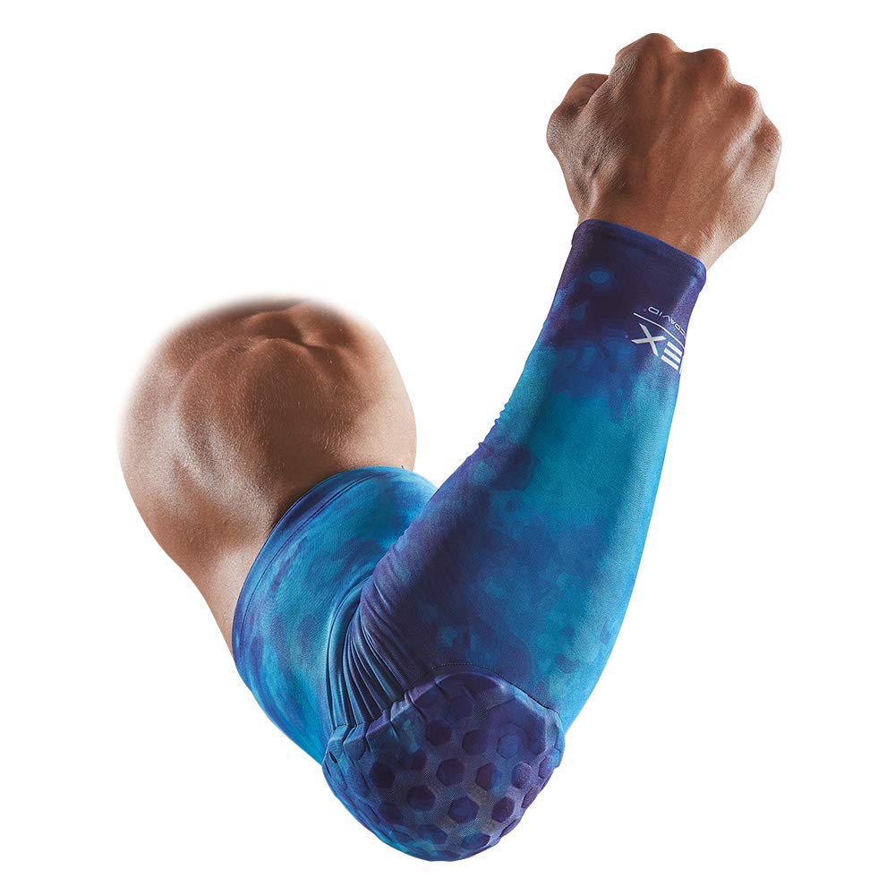 McDavid HEX Shooter Arm Sleeve Reversible Print - Black/Water Tie