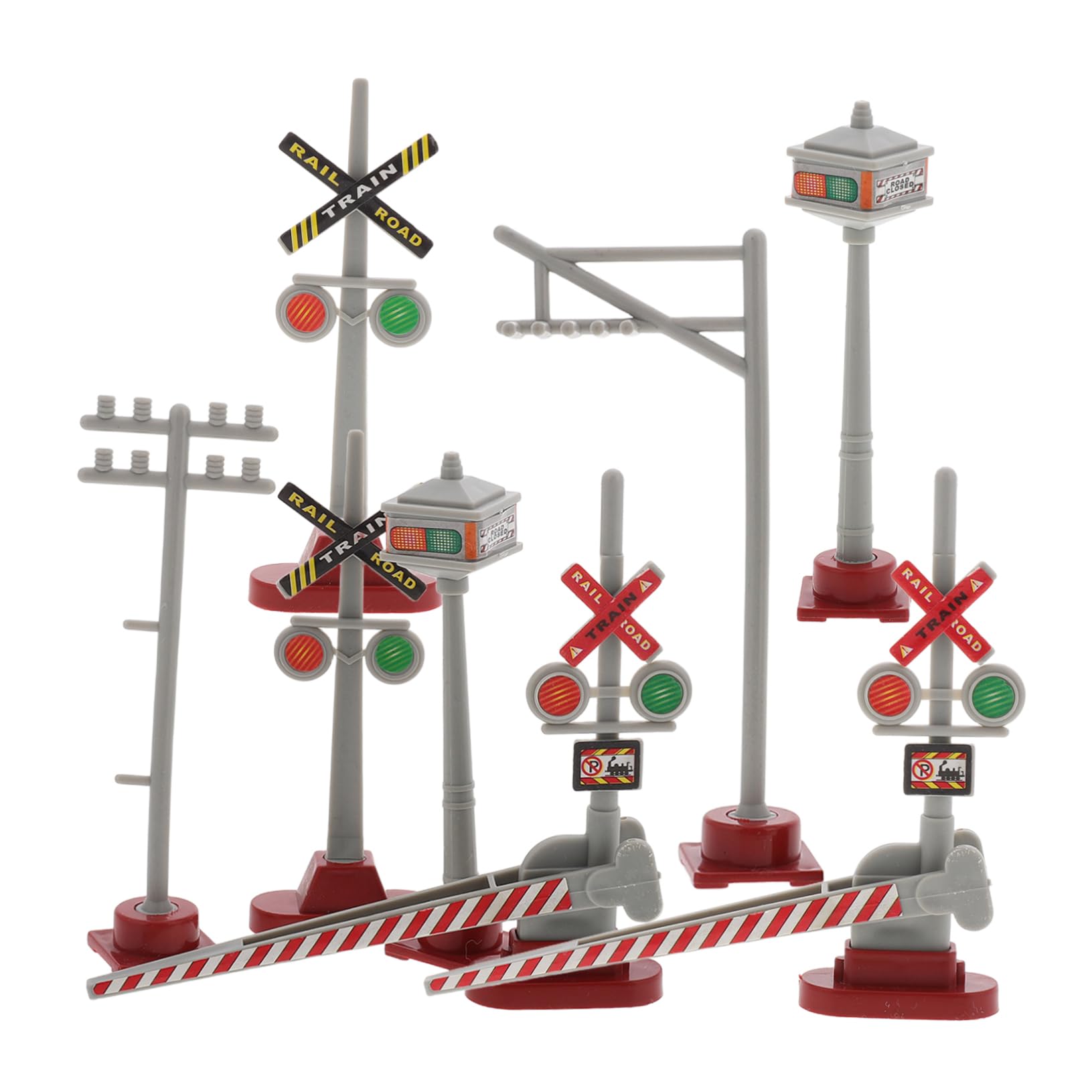 OSALADI 8pcs Model Railroad Signal Lights for Table Train Decor Miniature Train Accessories