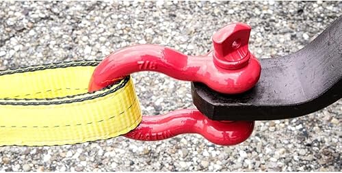 Miniatura 8 de Mytee Products Grillete de anclaje de 58 de pulgada de acero al carbono forjado con pasador de tornillo de aleación WLL 3.25 toneladas (6,500