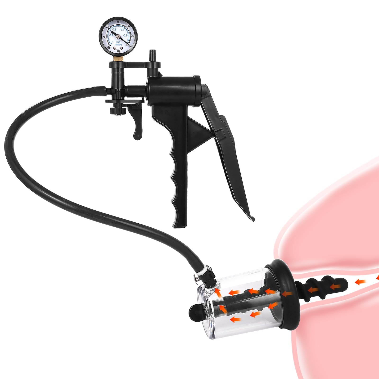 Anal Pump, Anal Expander, Anal Vacuum Training with Threaded Butt Plugs, Male Prostate Massage, Vagina Stimulator, Adult Sex Toys for Men or Women