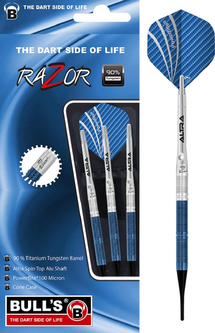 Bulls Razor R1 Soft Dart – Silver/Blue, 18 g