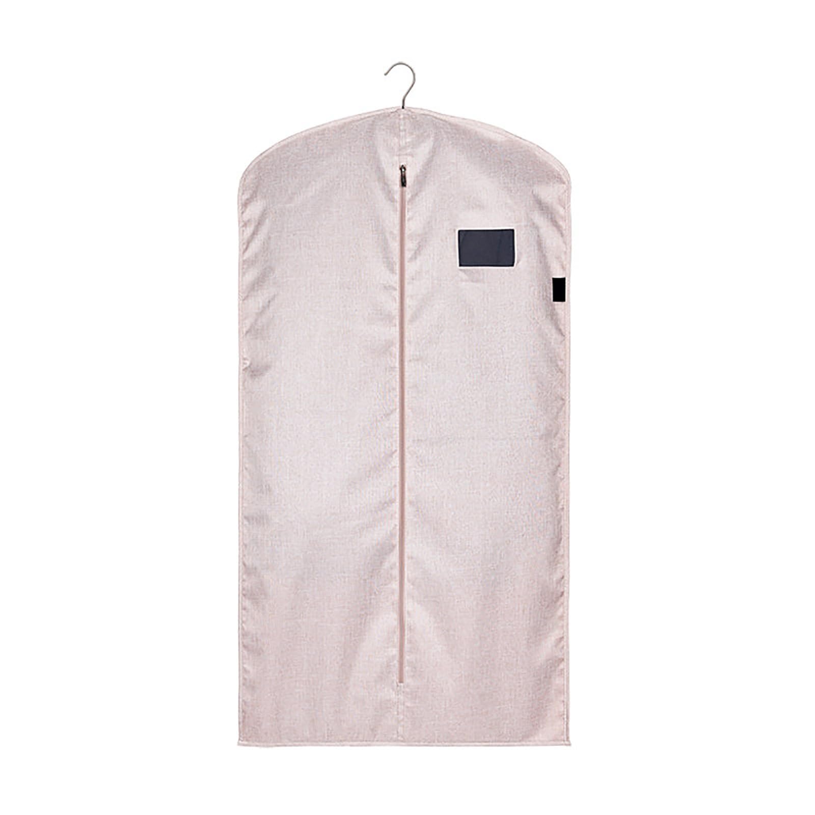 Garment Bags for Hanging Clothes, Dress Garment Bag, Clothes Cover for Storing Silk Fabrics and Knitwear(Beige,140 * 58cm/55 * 23in)